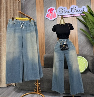 Dirty blue joggers jeans
