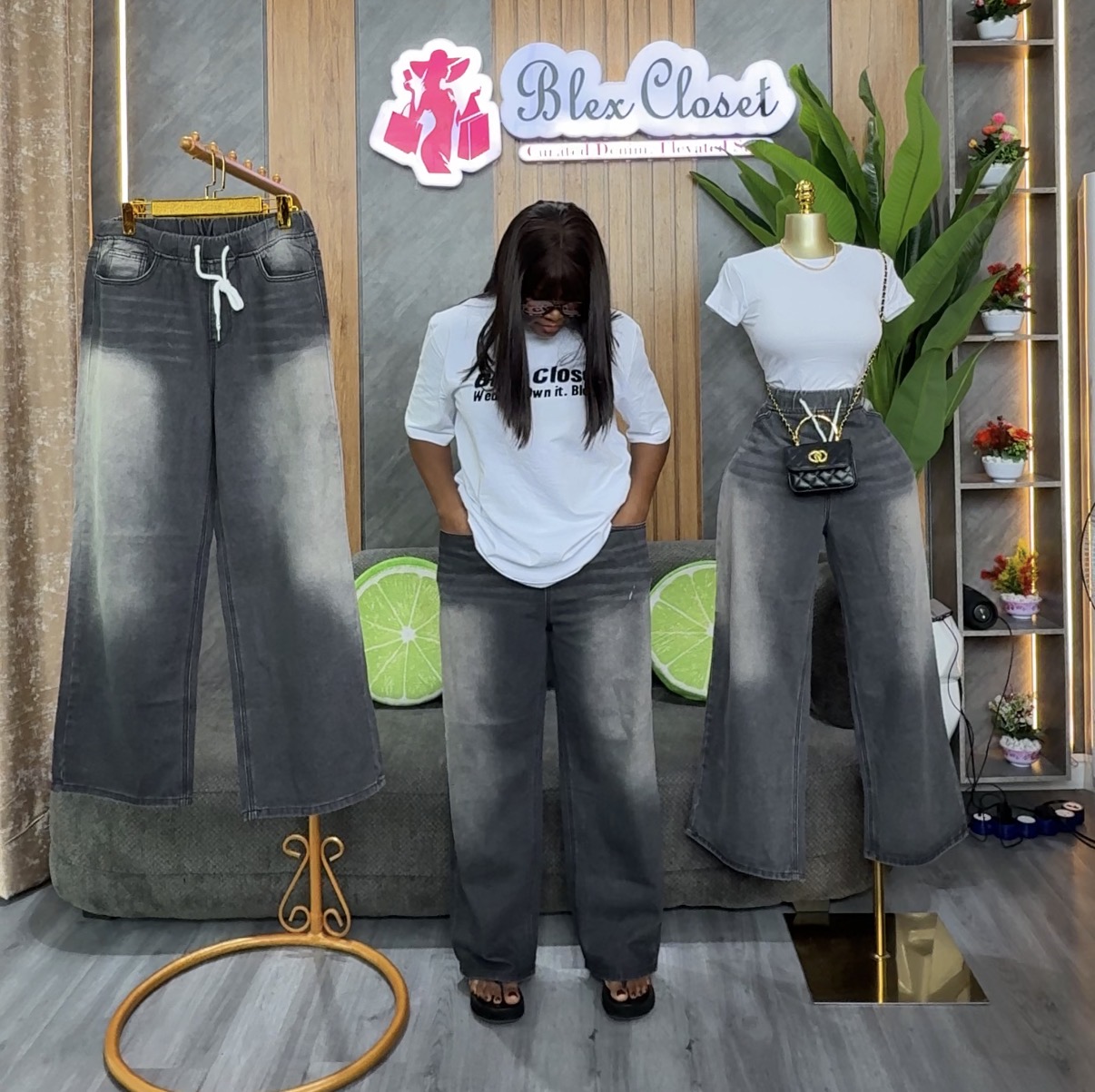 Ash black joggers jeans