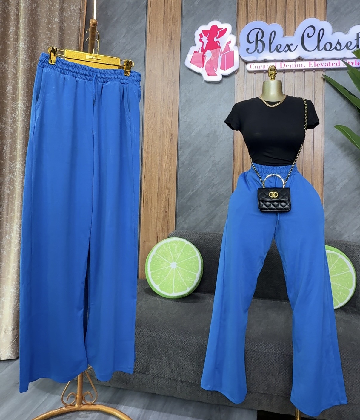 Blue joggers