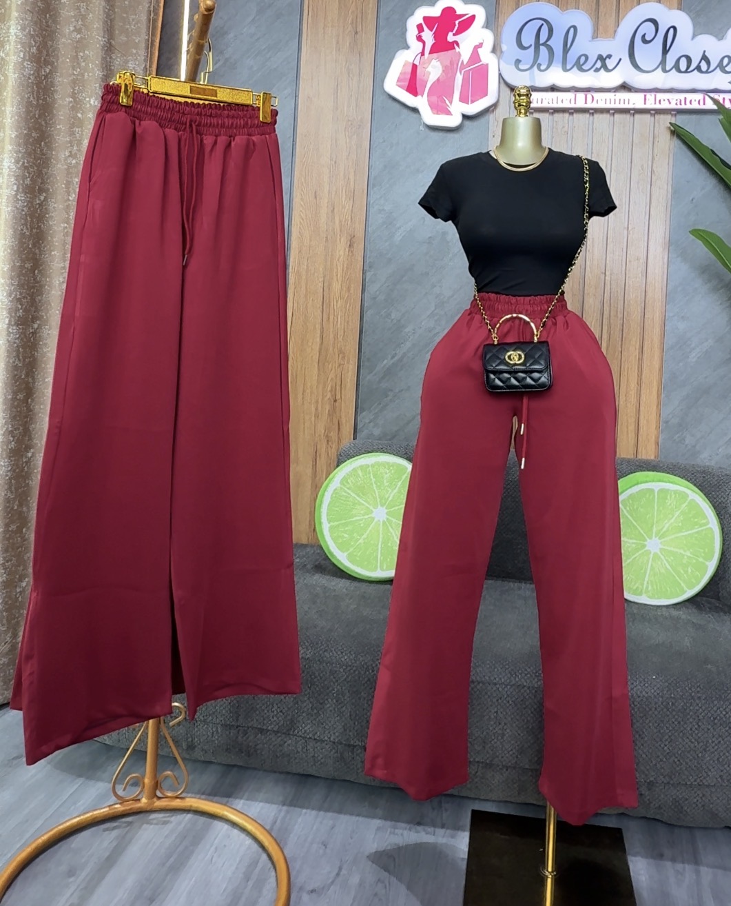 Burgundy joggers 