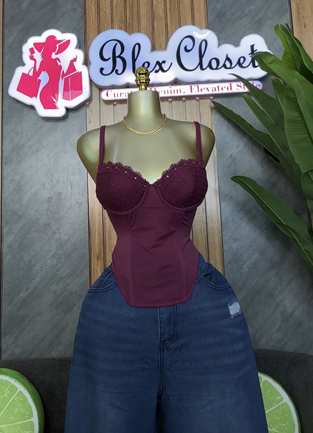 Stretchy corset top