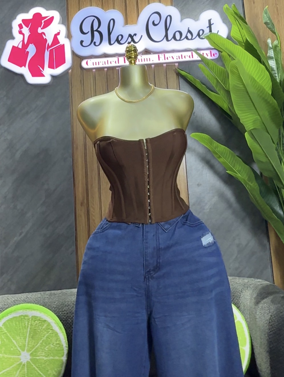 Stretchy bandage corset top