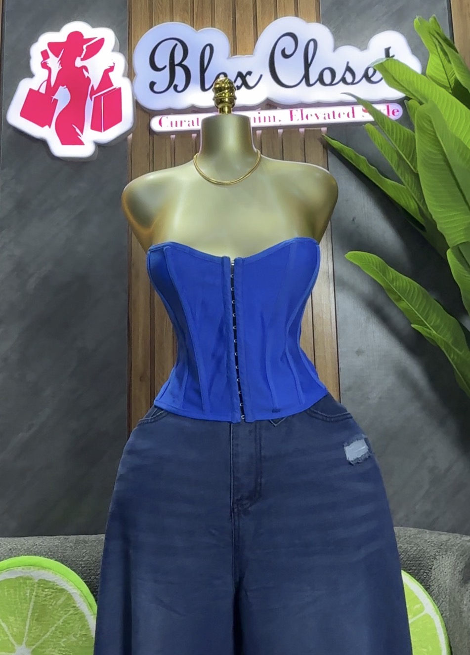 Stretchy bandage corset top