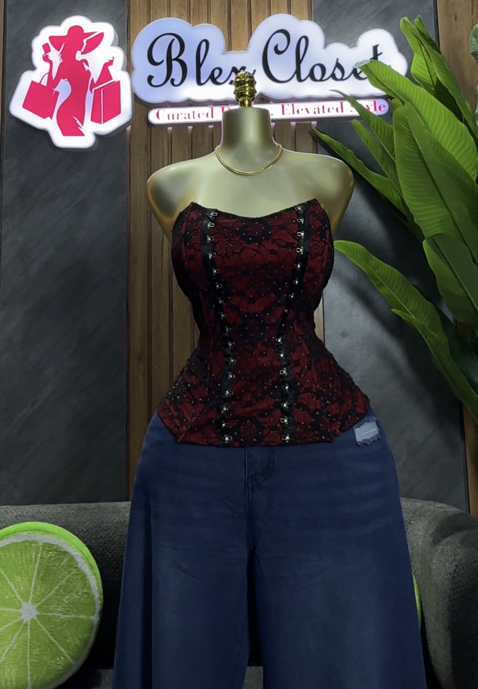 Stretchy corset top